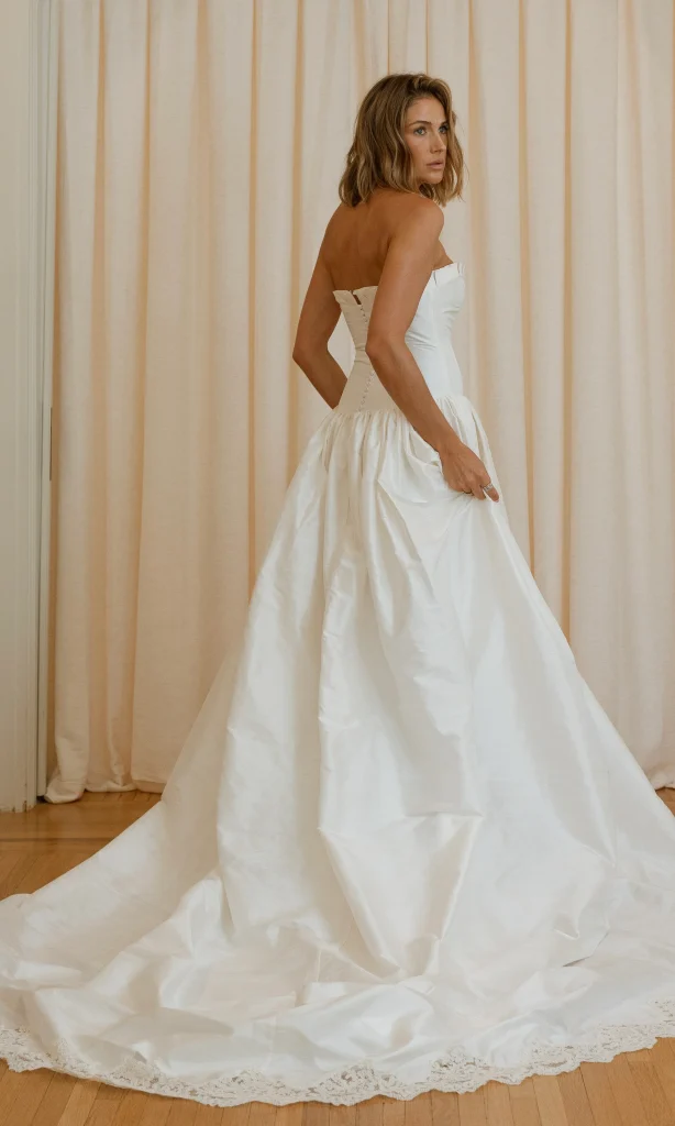Davey voted one of the best wedding dresses from NY bridal market fall 2026 by Vogue.